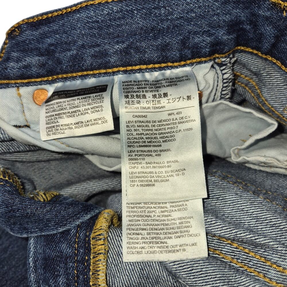 Levis Classic 501 Button Fly Men's Straight Leg Denim Jeans 100% Cotton 29 x 32 - Picture 7 of 7